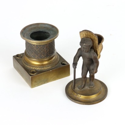 Gilded Bronze inkwell