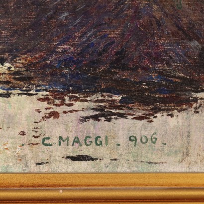 Painting by Cesare Maggi,Landscape with river glimpse,Cesare Maggi,Cesare Maggi,Cesare Maggi,Cesare Maggi,Cesare Maggi,Cesare Maggi,Cesare Maggi,Cesare Maggi