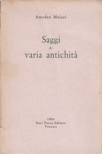 Saggi di varia antichità