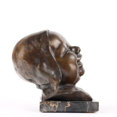 Tête d'Enfant en Bronze