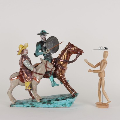 Don Quijote y Sancho Panza Terracota