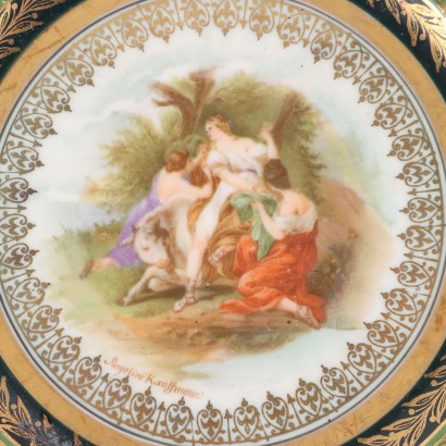 Grupo de platillos de porcelana Vi