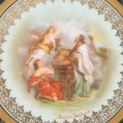 Groupe de soucoupes en porcelaine Vi