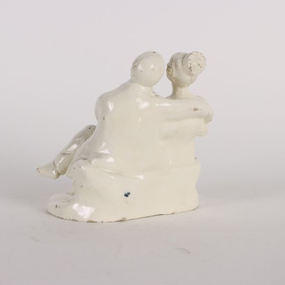 Figurine Couple Galant en faïence