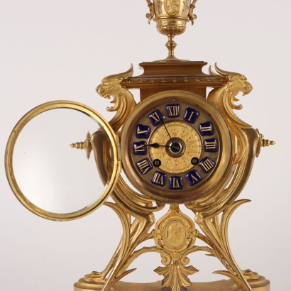 Countertop Clock in Gilded Bronze