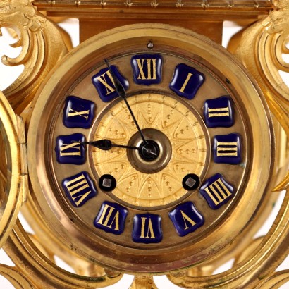 Countertop Clock in Gilded Bronze