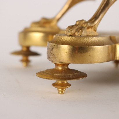 Countertop Clock in Gilded Bronze