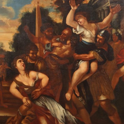 Painting with The Rape of the Sabine Women