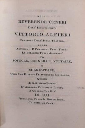 Quindici tragedie di Vittorio Alfieri da