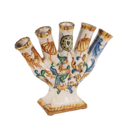 Majolica tulip basket