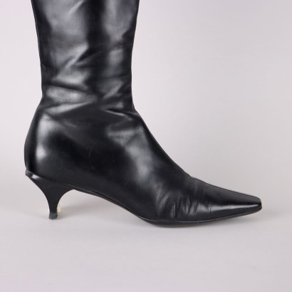 Prada Black Boots with Strap