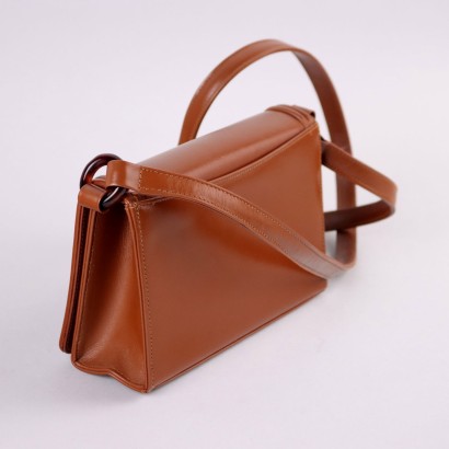 Bolso vintage de piel color caramelo