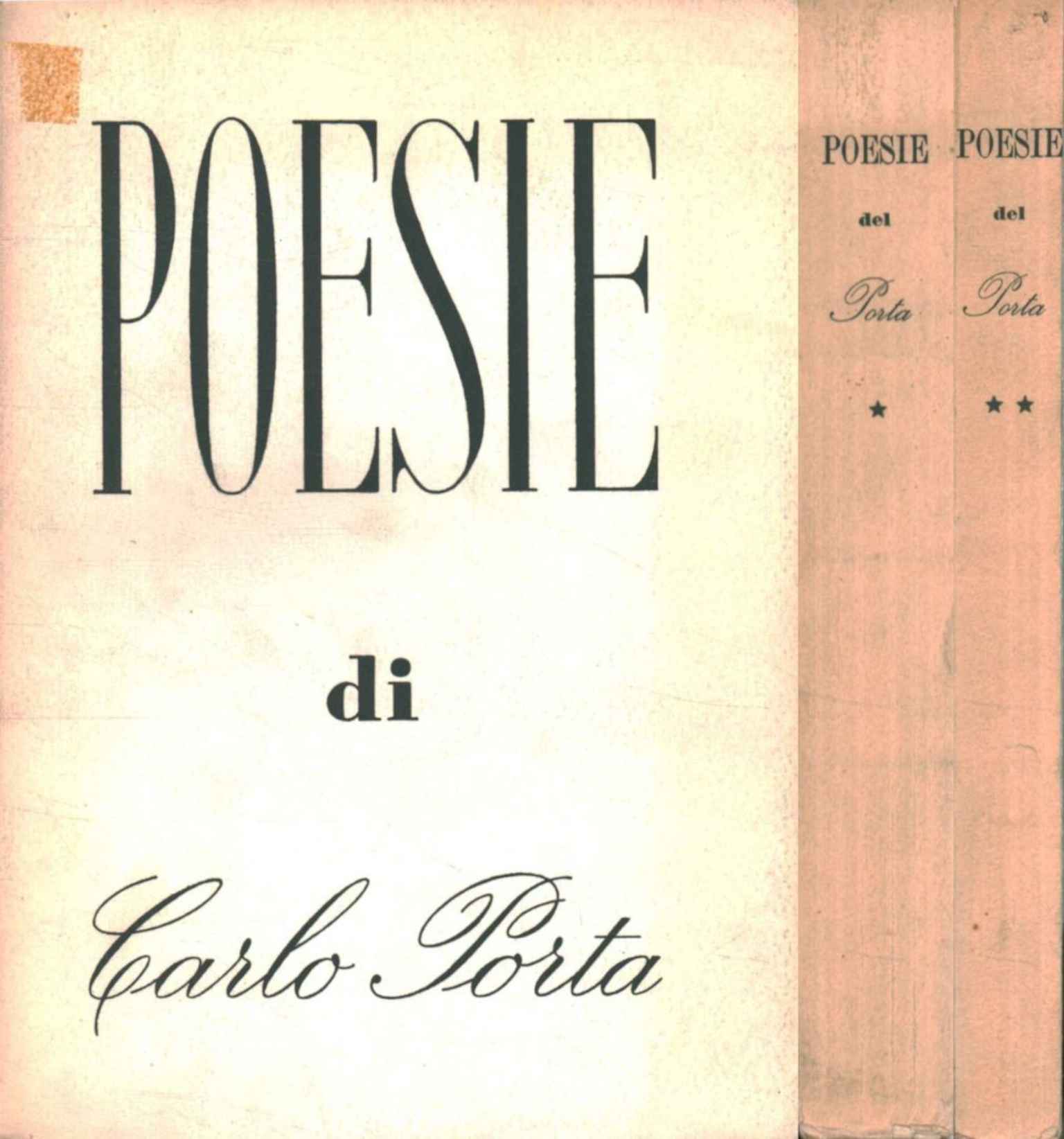 Poesie di Carlo Porta (2Volumi),Poesie di Carlo Porta (2 Volumi)