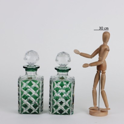Paar Val S. Kristallflaschen