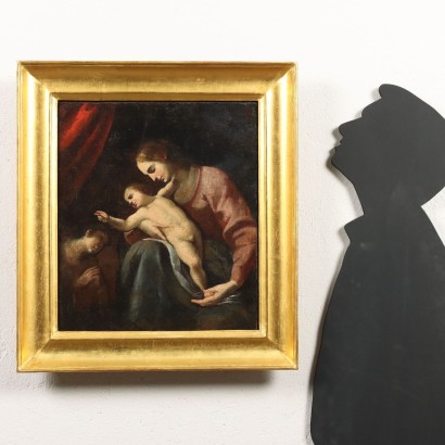 Gemälde Madonna mit Kind und Heiligem
