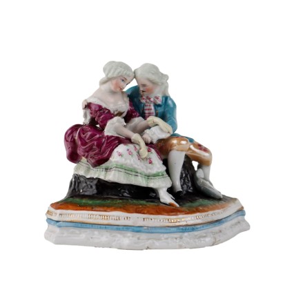 Inkwell in Old Paris Porcelain