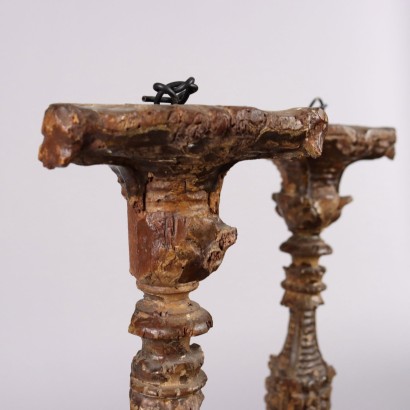 Pair of Neoclassical Torch Holders