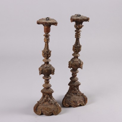 Pair of Neoclassical Torch Holders