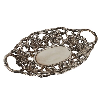 Ancient Tray B. Pampurini Milan 1950s-60s Silver