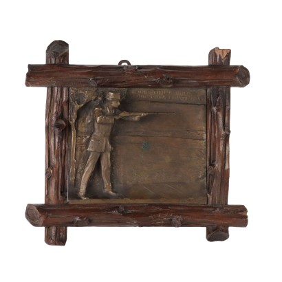 Plaque by M. Vedani Bronze Italy 1960s