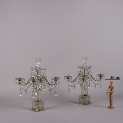 Pair of Girandole Lamps