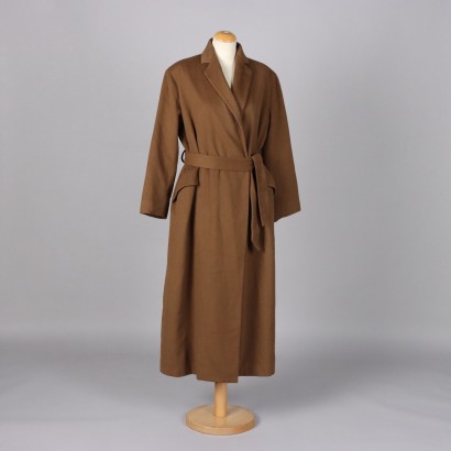 Second Hand Coat Cividino Cashmere UK Size 14 with Belt