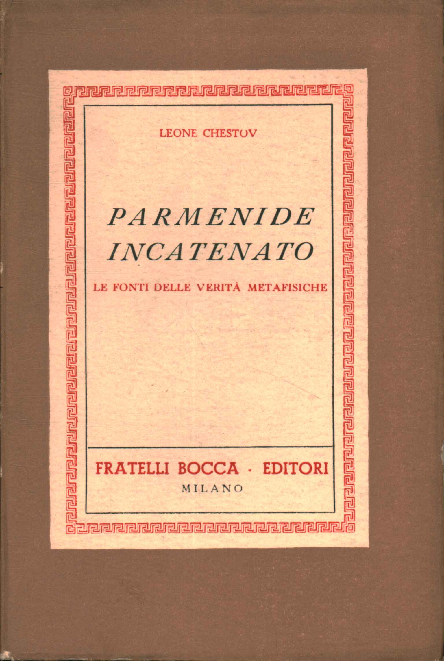 Parmenide incatenato