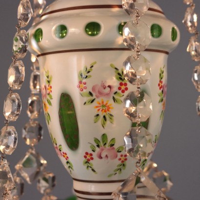 Lustre en verre de Bohême