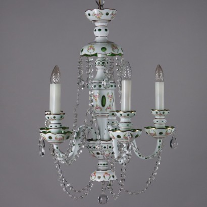 Lustre en verre de Bohême