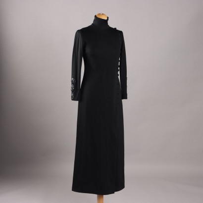 Robe longue noire vintage