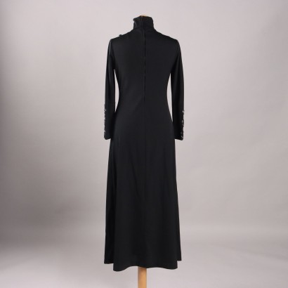 Vestido negro largo vintage