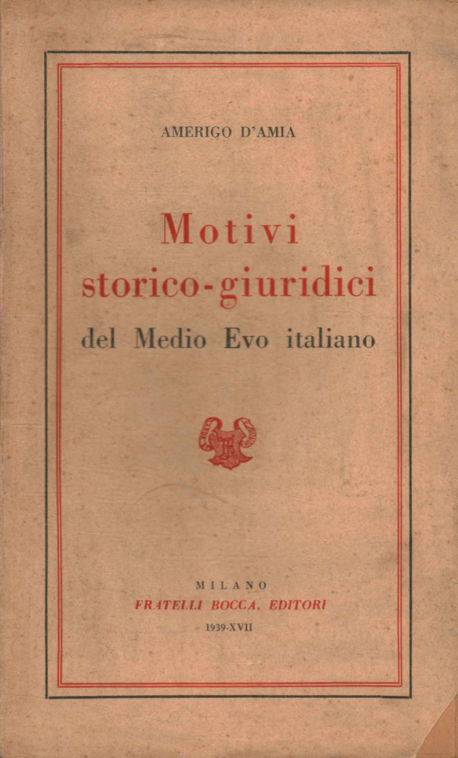 Raisons historico-juridiques du Moyen Âge i