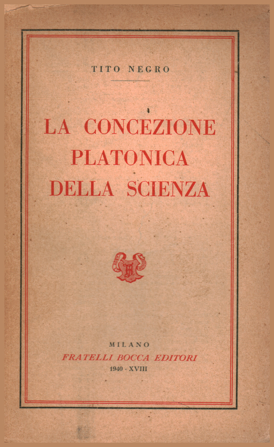 La concezione platonica della scienza