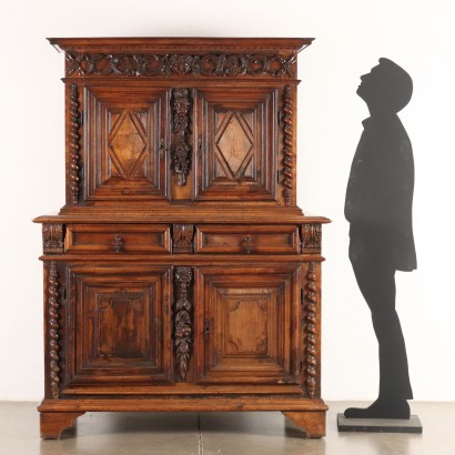 Credenza Doppio Corpo Neorinascimento