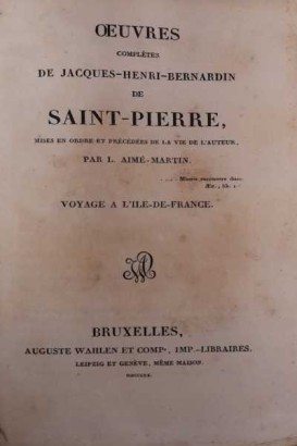 Complete works of Jacques-Henri-Bern