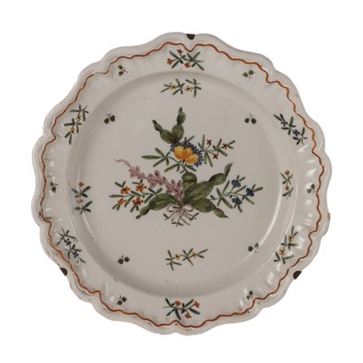 Plate in Estense Sassuolo Majolica