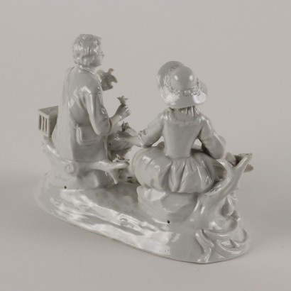 Figurine en Porcelaine Blanche par Rudolst