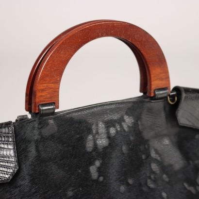 Borsa Vintage in Pelle e Cavallino