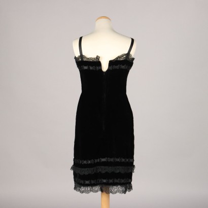 Robe Vintage en Velours Noir