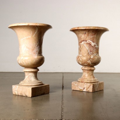 Pair of Marble Vases