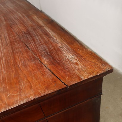 DRESSER, Carlo X chest of drawers in mahogany veneer