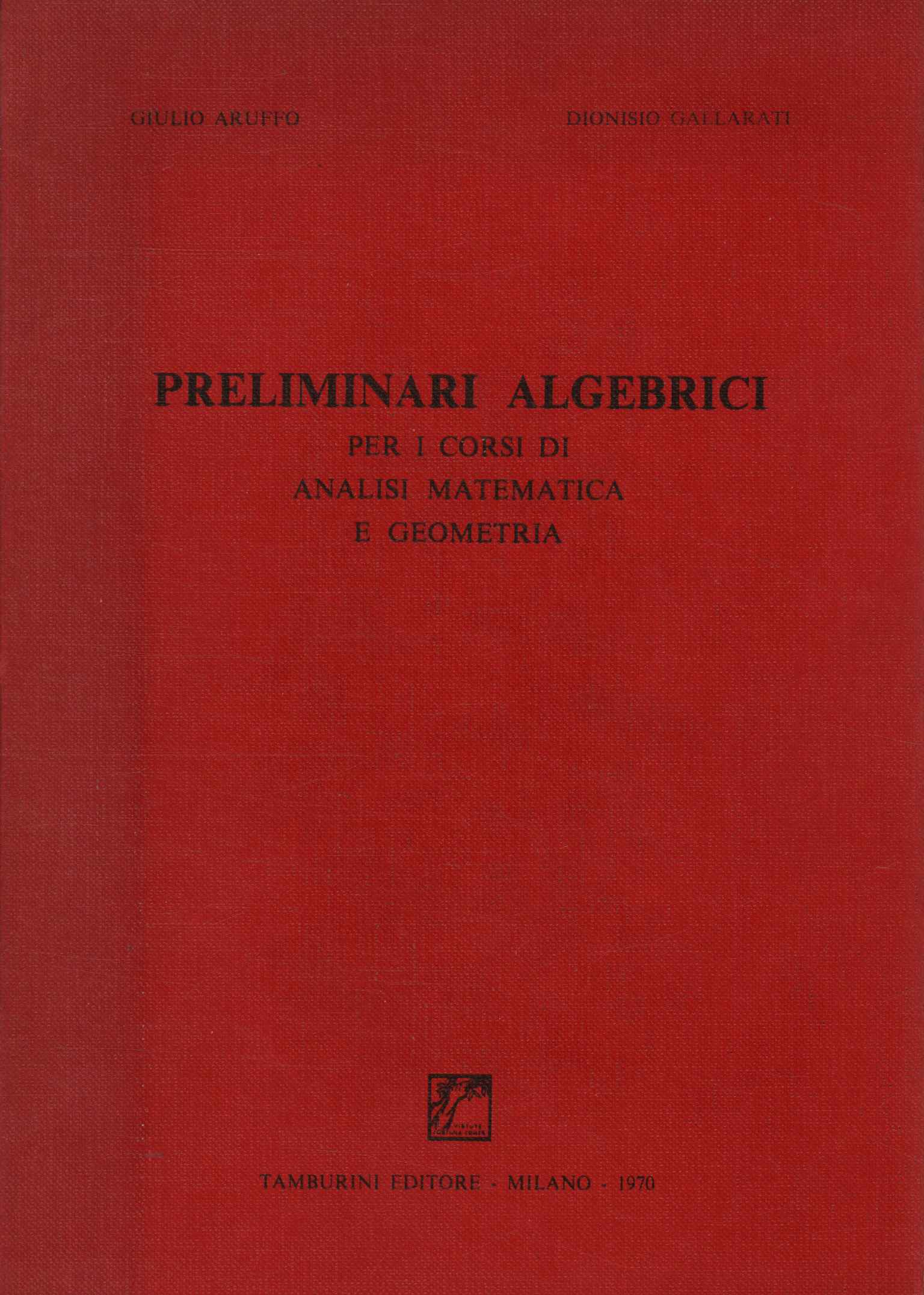 Preliminari algebrici