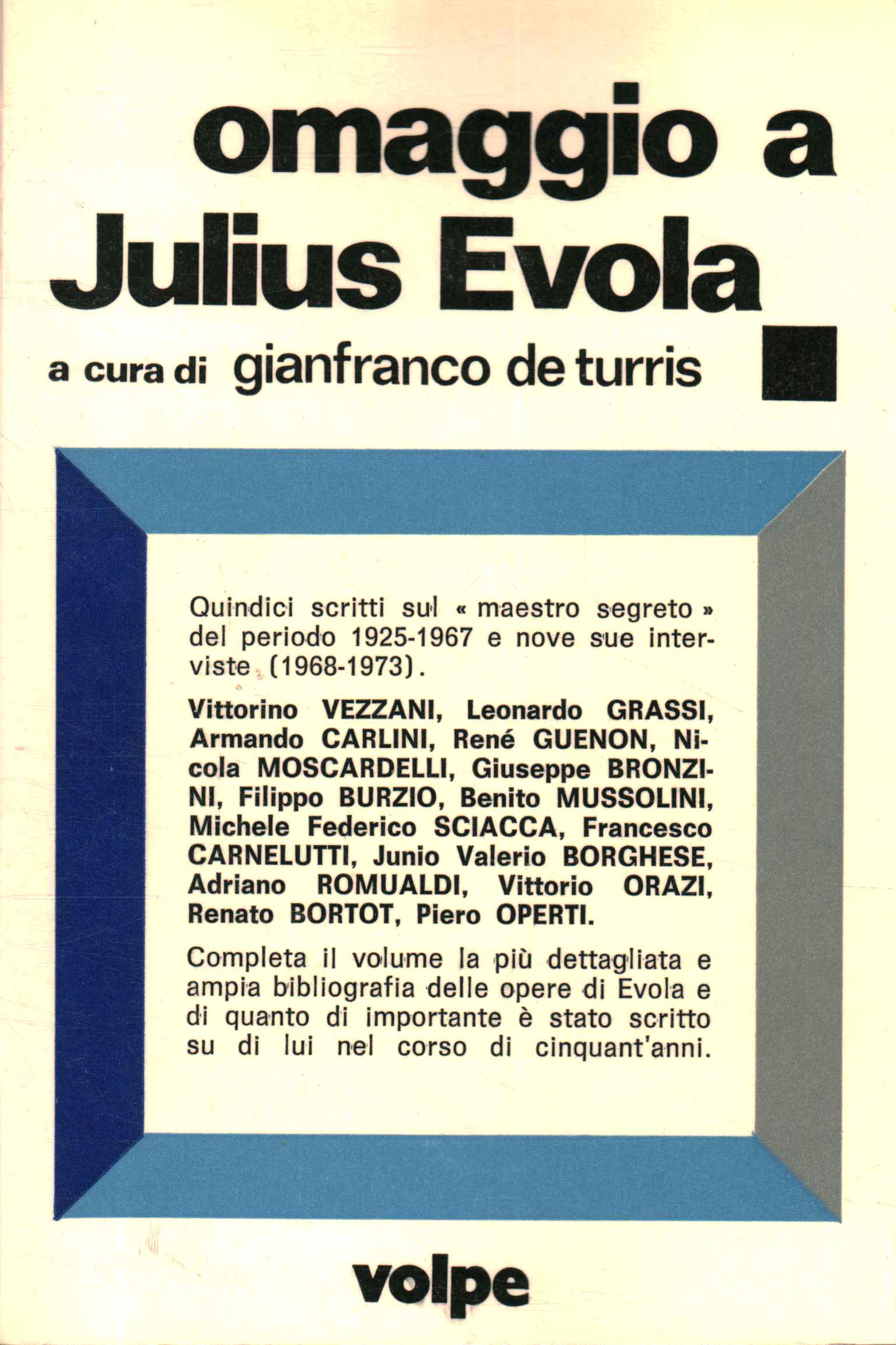 Hommage an Julius Evola