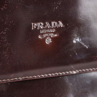 Sac Prada Vintage Marron Verni