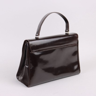 Prada Vintage Brown Patent Bag