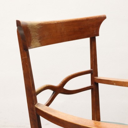 Groupe de 6 chaises et 2 fauteuils, chaises années 1950