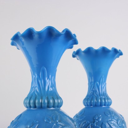 Pair of Milk Glass Vases