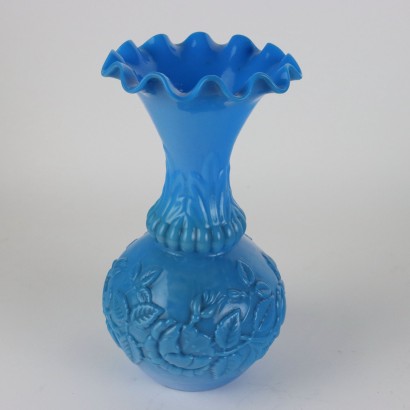 Paire de vases en verre de lait