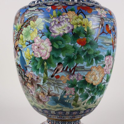 Grand Vase Cloisonné