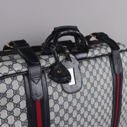 Valise bleue monogramme vintage Gucci